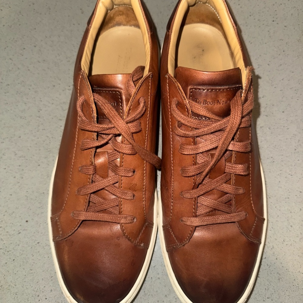 To Boot New York Men's Brown Leather Sneakers